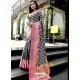 Grey Stunning Designer Party Wear Silk Sari