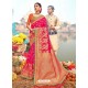 Rani Designer Party Wear Banarasi Fancy Silk Sari