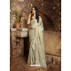 Off White Gorgeous Designer Party Wear Fancy Fabric Sari