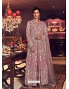 Old Rose Latest Heavy Embroidered Designer Wedding Anarkali Suit