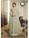 Olive Green Latest Heavy Embroidered Designer Wedding Anarkali Suit