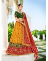 Yellow Ravishing Heavy Embroidered Designer Wedding Wear Lehenga Choli