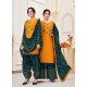 Orange Classy Heavy Designer Party Wear Straight Salwar Suit