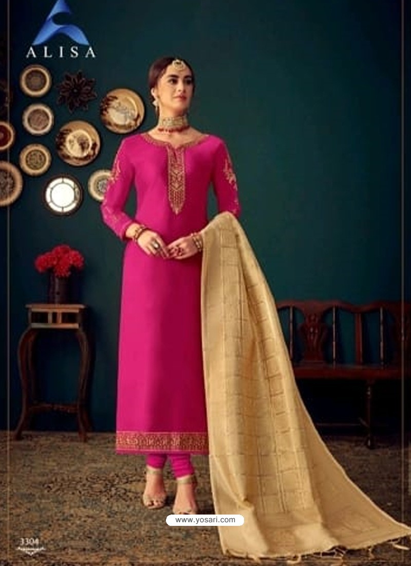 Rani Heavy Designer Jam Satin Cotton Straight Salwar Suit