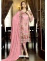 Pink Latest Party Wear Designer Faux Georgette Pakistani Suit