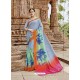 Light Grey Beautiful Designer Casual Wear Art Silk Sari