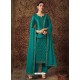 Teal Blue Designer Pure Jam Silk Palazzo Salwar Suit