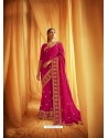 Rani Stylist Party Wear Designer Vichitra Silk Sari