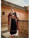 Black Designer Pure Maslin Party Wear Palazzo Salwar Suit