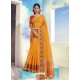 Yellow Latest Designer Party Wear Soft Cotton Sari