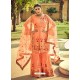 Light Orange Latest Heavy Designer Wedding Sharara Salwar Suit