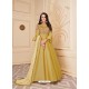 Yellow Mesmeric Designer Party Wear Soft Silk Gown Style Anarkali Suit