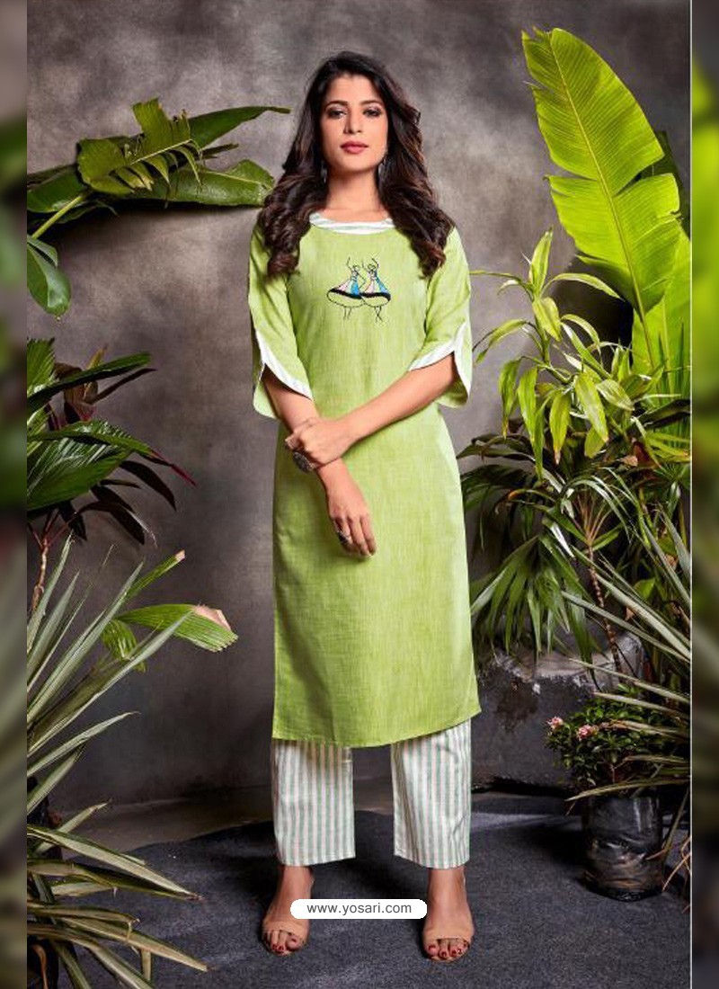 Green Fabulous Readymade Designer Party Wear Palazzo Salwar Suit