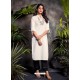 White Fabulous Readymade Designer Party Wear Palazzo Salwar Suit