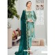 Sky Blue Latest Heavy Designer Party Wear Pakistani Style Salwar Suit