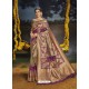 Olive Green Designer Classic Traditional Wear Soft Silk Sari