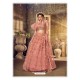 Light Red Gorgeous Designer Party Wear Soft Net Lehenga