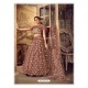 Brown Gorgeous Designer Party Wear Soft Net Lehenga