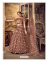 Brown Gorgeous Designer Party Wear Soft Net Lehenga