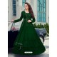 Forest Green Splendid Designer Faux Georgette Party Wear Anarkali Suit