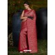 Maroon Gorgeous Designer Party Wear Silk Sari