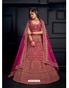 Rani Elegant Heavy Embroidered Designer Bridal Lehenga Choli