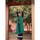Navy Blue Designer Embroidered Party Wear Palazzo Suit