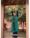 Navy Blue Designer Embroidered Party Wear Palazzo Suit