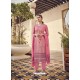 Pink Designer Party Wear Pure Viscose Fine Silk Salwar Suit