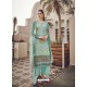 Grayish Green Designer Party Wear Pure Viscose Fine Silk Salwar Suit
