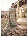 Taupe Designer Party Wear Pure Viscose Fine Silk Salwar Suit