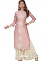 Baby Pink Stylish Readymade Party Wear Salwar Suit