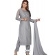 Grey Stylish Readymade Party Wear Salwar Suit