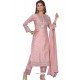 Dusty Pink Stylish Readymade Party Wear Salwar Suit