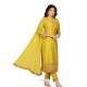 Yellow Stylish Readymade Party Wear Salwar Suit