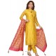 Yellow Stylish Readymade Party Wear Salwar Suit