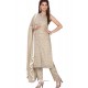 Taupe Stylish Readymade Party Wear Salwar Suit