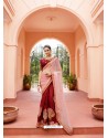 Maroon Mesmeric Designer Traditional Wear Silk Sari