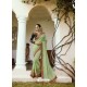 Green Mesmeric Designer Traditional Wear Silk Sari