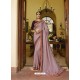 Dusty Pink Mesmeric Designer Traditional Wear Silk Sari
