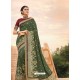 Mehendi Mesmeric Designer Classic Wear Silk Sari