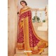 Red Mesmeric Designer Classic Wear Silk Sari