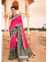 Fuchsia Mesmeric Designer Classic Wear Silk Sari