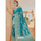 Blue Mesmeric Designer Classic Wear Silk Sari