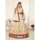 Off White Gorgeous Designer Heavy Wedding Wear Lehenga