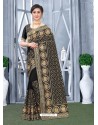 Black Mesmeric Designer Classic Wear Silk Sari