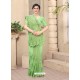 Green Mesmeric Designer Party Wear Net Sari