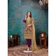 Purple Designer Embroidered Faux Georgette Party Wear Wedding Suit