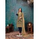 Navy Blue Designer Embroidered Faux Georgette Party Wear Wedding Suit