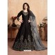 Black Stunning Heavy Designer Art Silk Party Wear Anarkali Suit